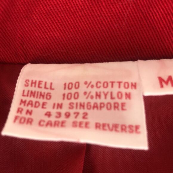 VTG VIntage Red Blazier Lined Sports Coat 4 Button Suit Jacket Pockets - Size M - Picture 4 of 14